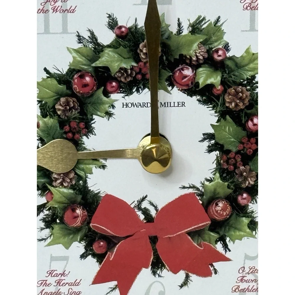 Howard Miller Carols of Christmas Stand Alone Clock Plays Carols Hourly Vintage